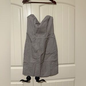 Heidi Merrick Strapless Striped Dress